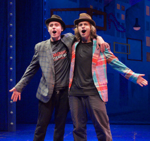 Ryan Magnan, left, and Tuck Wunderle sing 'Guys and Dolls' from 'Guys and Dolls.'