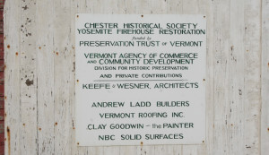 Credits for the restoration work done more than a decade ago when historic preservation was a priority.