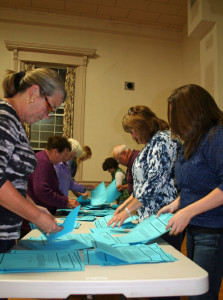 Ballots are counted Tuesday night.
