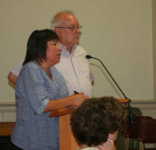 Engineer Naomi Johnson and Town Manager David Pisha. Photos by Shawn Cunningham.