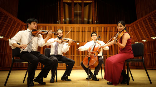 Telegraph Quartet will present string quartets by J.S. Bach, Haydn, Beethoven, and John Harbison.