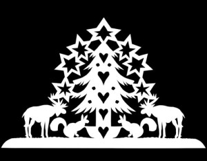 Create a hand-cut seasonal decoration in class in Londonderry