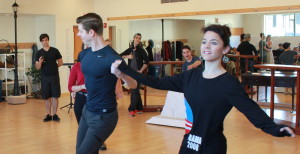 Rehearsing 'Mary Poppins' at Northern Stage.
