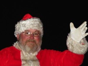 Steve Twitchell as Santa at the Londonderry Tree Lighting ceremony
