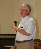 Tony Cairns, president of Champlain Oil, attended several DRB meetings to push his new Jiffy Mart project in Chester. Telegraph photo.