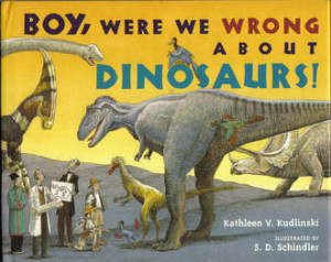 Kay Kudlinski, author of "Boy, Were We Wrong about Dinosaurs" teaches class at Springfield Town Library.