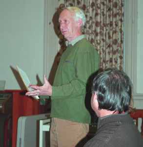 Chester Rotary Club member Malcolm Summers explains what permissions the club needs to put on the Fall Festival.