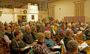 About 100 Chester voters turned out for town meeting on Monday night