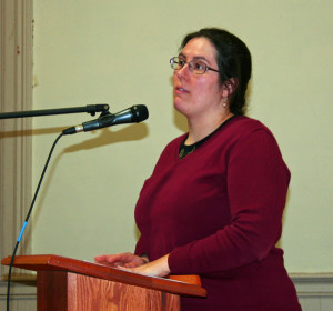 Katherine Otto of Southern Windsor County Regional Planning presents the Chester Road Erosion Inventory