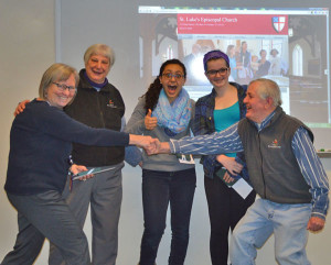 From left, IT instructor Gail Fletcher, Bonnie Watters, Sophia Gulick, Taylor Drinker and Lew Watters. Photo provided.
