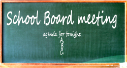 School Board meeting logo