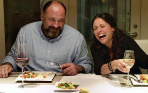 James Gandolfini and Julia Louis-Dreyfus in "Enough Said"