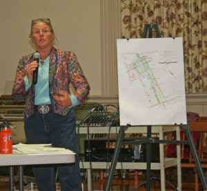 Deb Daniels, a Manchester surveyor, talks about her ideas for expanding the Brookside Cemetery.