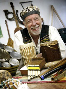 Dennis Waring creates music from trash