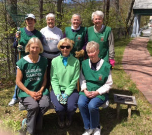 Ludlow Garden Club volunteers and museum staff, back row,Kay O’hara, Linda Tucker, Assistant Director, Alice Nitka and Barbara Whittaker, front row Jackie Hunt, Georgia Brehm, Director and Janet Pace.