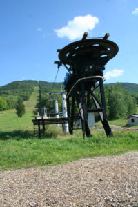 The base of the Black Line which the new owners hope to put back in service after two years standing still.