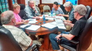 Clockwise from lower left, Denis Benson, Cheryl Barker, Charles Goodwin, Annie Fuji'i, Jim Linville and Bruce Downer
