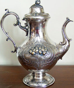 Find items like this teapot to bid on at the church's auction site.