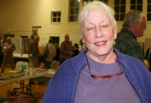 Kathy Scott of Windham attends Iberdrola's Grafton information meeting. Photo by Cynthia Prairie