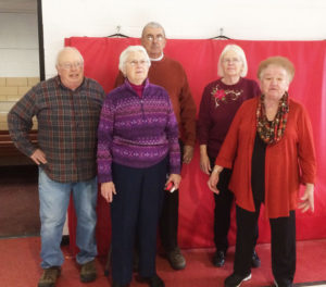 From left, Ken Barrett, Nonie Spaulding, George and Cheryl Cook and Ruthie Douglas.