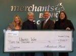 Merchants Bank, employees donate $60,000 to United Way