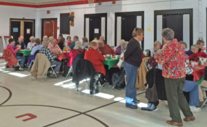 Area senior citizens gather on Saturday, Dec. 10 for the annual Chester Senior Christmas Dinner. Photos by Pat Budnick.
