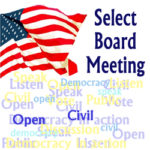 Chester Select Board special meeting agenda for Sept. 12