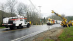 Lane open as workers clear Rt. 11 crash