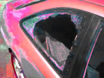 Vehicles along Main St. in Chester ransacked