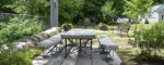 Stone table and benches complete Chester park