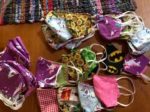 Tri-Mountain Lions sewing masks for school, individuals