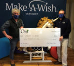 Chester Dems hold Share Heat Fundraiser; One Credit Union donates to Vermont Make-A-Wish