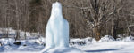 Frigid weather grows Popple Dungeon sculpture