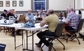 Select board chair Arne Jonynas tells the commission that people are telling him that the town is changing fast